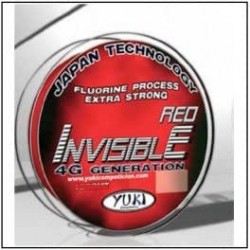 NYLON YUKI INVISIBLE RED 300 MT.